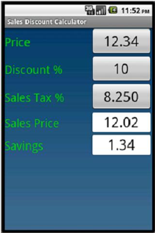 Sales Discount Calculator