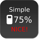 Nice Simple Battery (Widget) mobile app icon