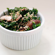 Raw Kale Shiitake Salad