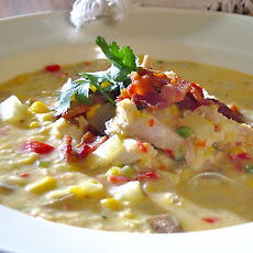 Creamy Spicy Corn Chowder with Chicken