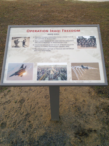 Operation Iraqi Freedom Placard