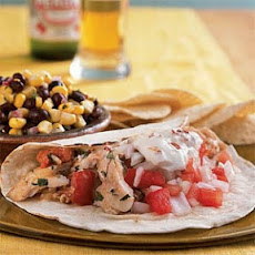 Snapper Tacos with Chipotle Cream