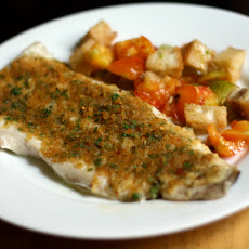 Dinner Tonight: Baked Fish with Savory Bread Crumbs