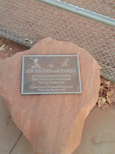 Jim Rhodes and Family Plaque