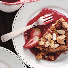 Almond-Lemon Torte with Fresh Strawberries