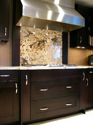 Granite backsplash ONLY over stove area