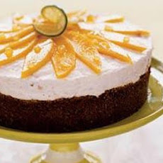 Mango-Pineapple-Lime Cheesecake with Ginger Crust