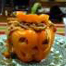 Halloween Jack-O-Lantern Pasta Dinner