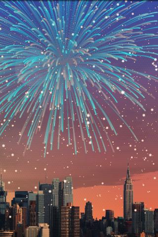 City Fireworks Live Wallpaper
