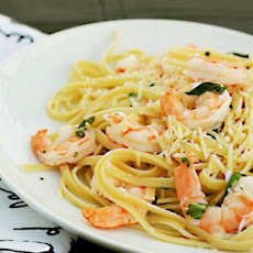Lemon Shrimp With Pasta and Basil