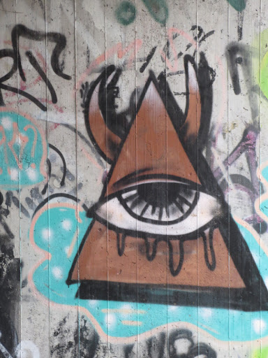 Alles Sehendes Auge Grafitti