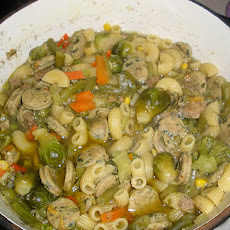 Sausage, Beans and Spinach With Macaroni