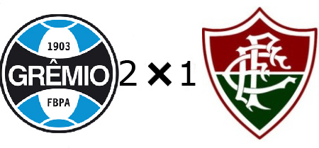 Grêmio 2x1 Fluminense Grêmio 2x1 Fluminense