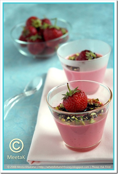 Strawberry Panna Cotta (05) by MeetaK