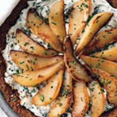 Pear-Gorgonzola Tart with Granola Crust