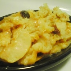 Cranberry Apple Pecan Bread Pudding With Vanilla Cream Sauce