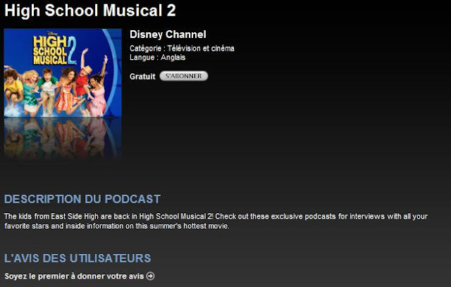 Podcast Disney sur iPod Disney3
