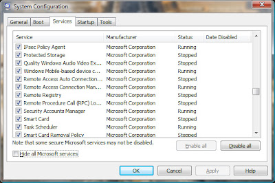 Windows Vista System Configuration