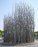 Abstract sculpture, looks like a forest to me