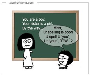Funny Cartoon - Shorthand