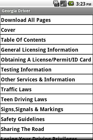 Georgia Driver Handbook