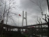 The Nanpu bridge crosses the river in the middle of Shanghai. I spent over an hour walking around here looking for the new subway station... it's well hidden.