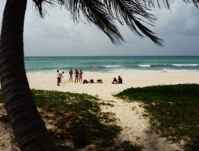 Zona de aterragem em Playa Del Carmen... vida dura a de um enfermeiro nas Caraíbas