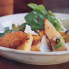Warm Pumpkin Salad with Polenta and Candied Pumpkin Seeds