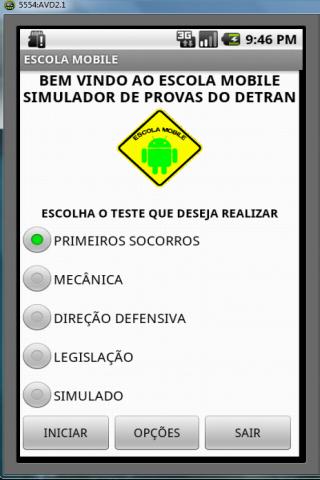 Simulado - Escola Mobile