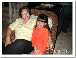 Lourdes Gutierrez y su nieta Clarisse