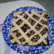 Apple Raspberry Lattice Cake