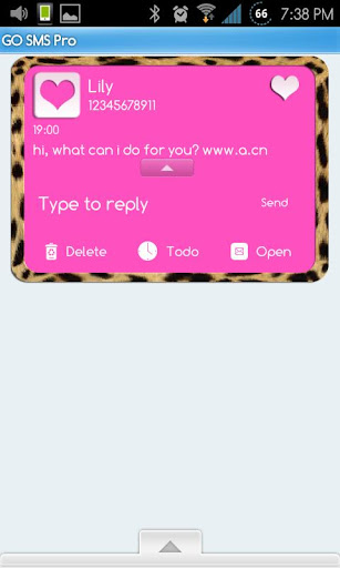 【免費個人化App】Go SMS Themes: Pink Cheetah-APP點子