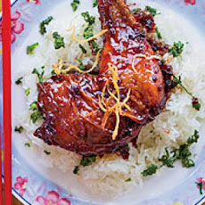 Caramelized Ginger Chicken with Sticky Rice