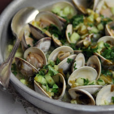 Clams with Mirin, Lime and Cucumber