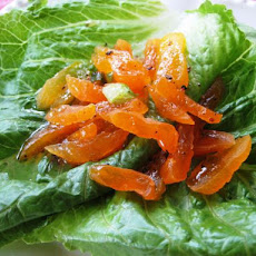 Lettuce With Apricot Salad and Honey-Raspberry Dressing