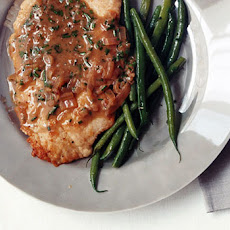 Turkey Cutlets in Anchovy-Butter Sauce