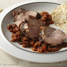 Pork Tenderloin with Charred Tomato-Jalapeno Salsa