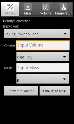 Ingredient Conversion