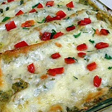 Pork Chili Verde Enchiladas