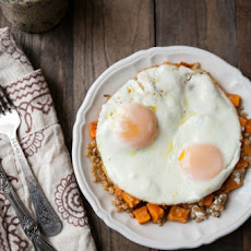 Sweet Potatoes, Wheat Berries, and Eggs