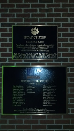 Iptay Center Plaque 