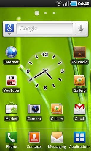 glass-clock-black for android screenshot