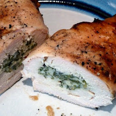 Grilled Basil-And-Garlic-Stuffed Chicken