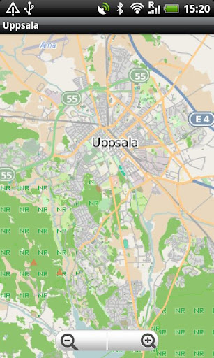 Uppsala Street Map