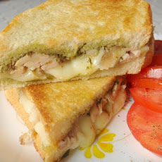 Pesto and Mozzarella Sandwiches