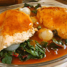 Swiss Chard and Turkey Au Gratin