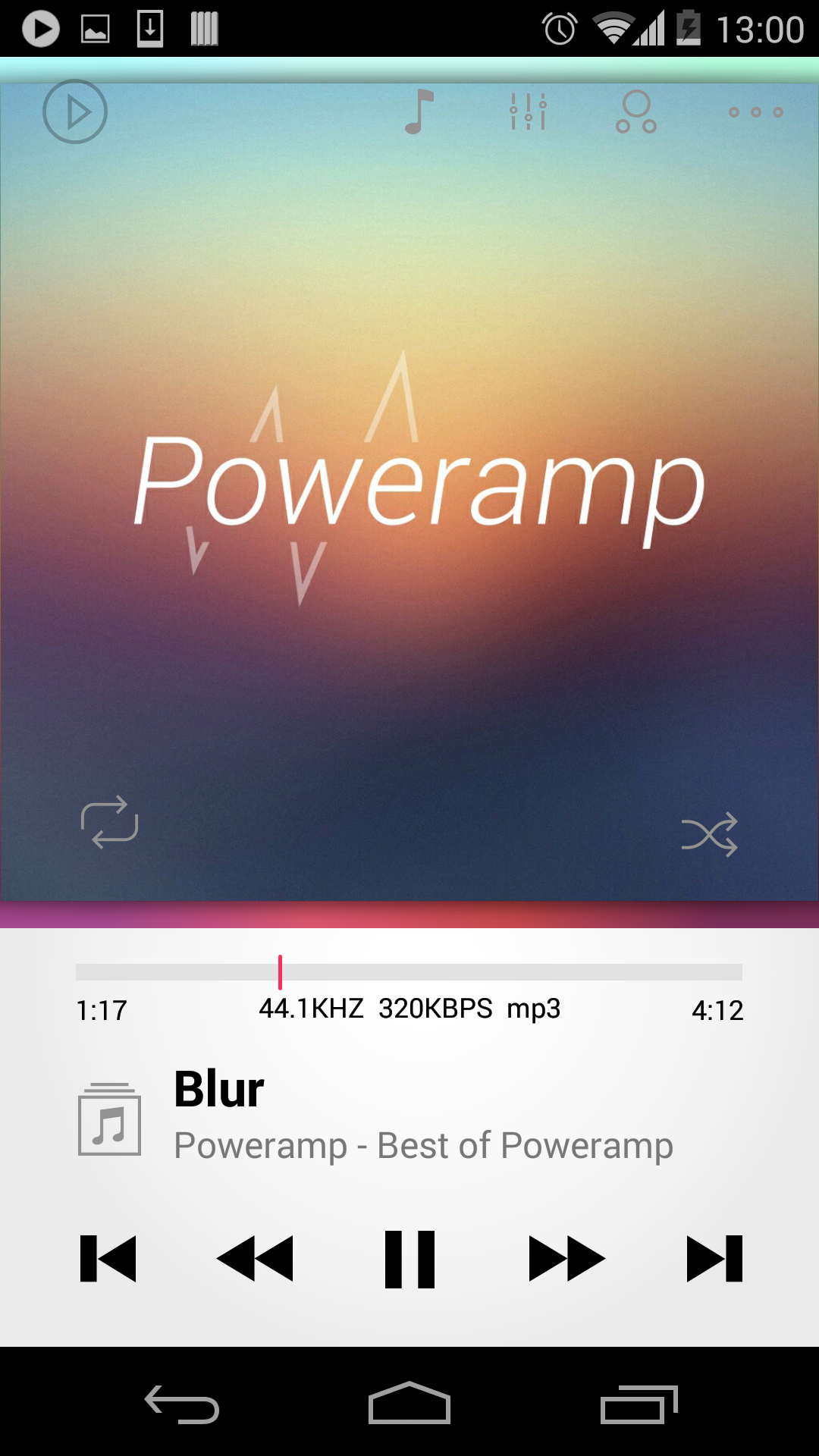 Android application Skin for Poweramp 2in1 screenshort