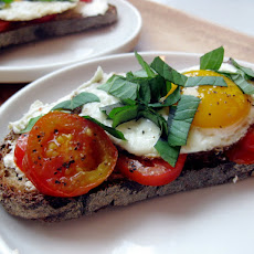 Egg, Tomato & Goat Cheese Breakfast Tartine
