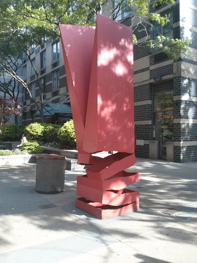 Red Wedge Sculpture
