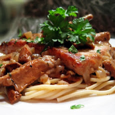 Pasta with Pork and Apple Sauce